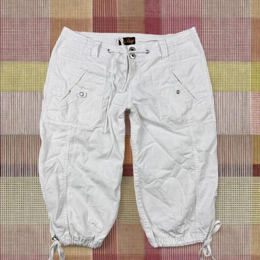 Vintage 2000’s Y2K Be Bop White Capris